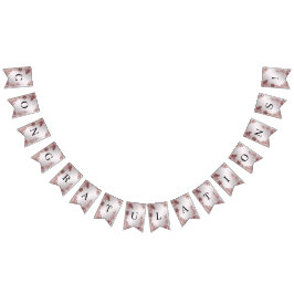 Bandeira Floral de Ornamentado Rosa