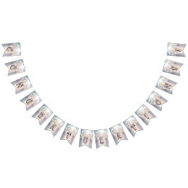 Bandeira Floral de Pêssego Branco