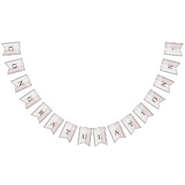 Bandeira Floral de rendas brancas elegantes