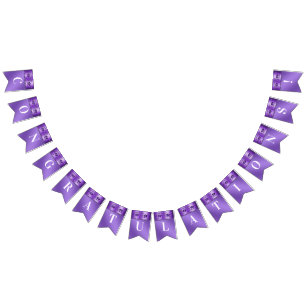 Bandeira Floral Púrpura