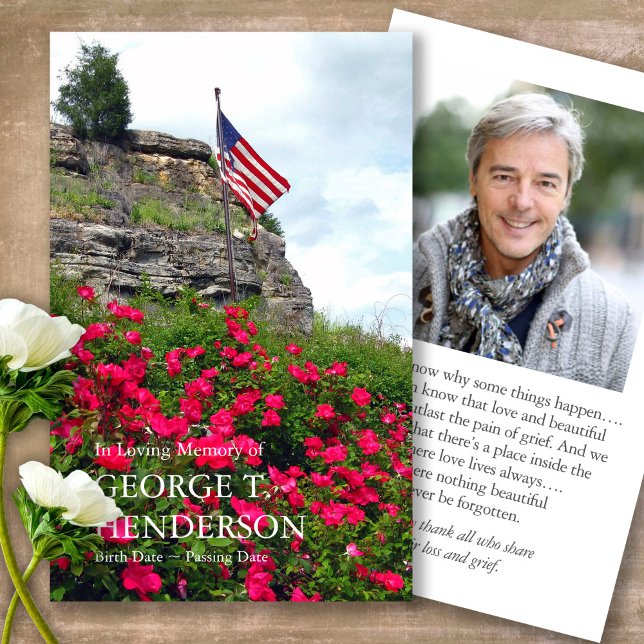 Bandeira Funerária e Cartões de condolências de Or (military sympathy card, military prayer cards, funeral prayer card, death, military funeral cards)