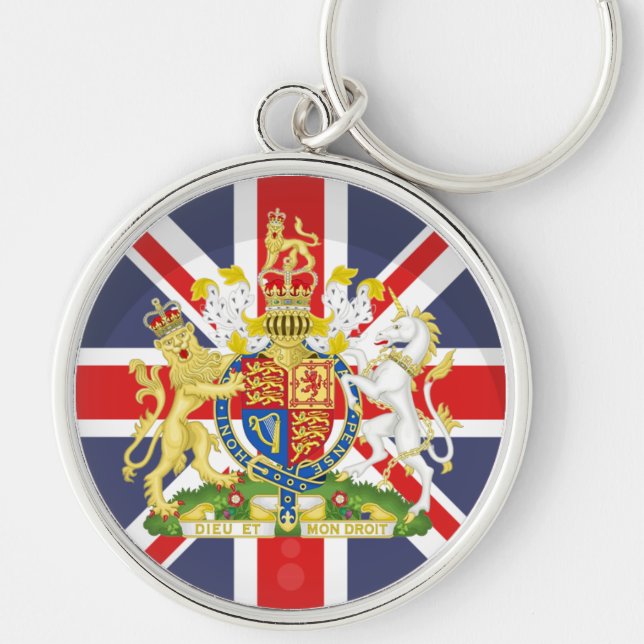 Bandeira Inglesa e Chaveiro do Royal Crest PRIDE (Frente)