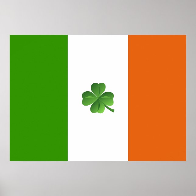 Bandeira irlandesa poster (Frente)