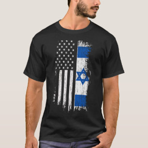 Bandeira Israelense Americana - Camisa Orgulho Isr
