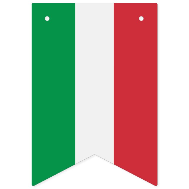 Bandeira italiana, bandeira do partido com a (Primeira Bandeira)