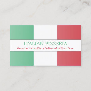 Bandeira italiana, cartão de visita inteiramente