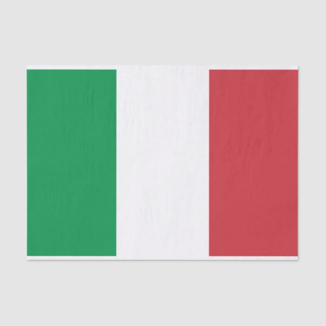 Bandeira italiana de papel de tecidos para revesti (Frente )