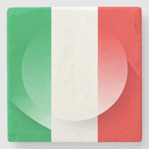 Bandeira Italiana Minimalista Porta-copos