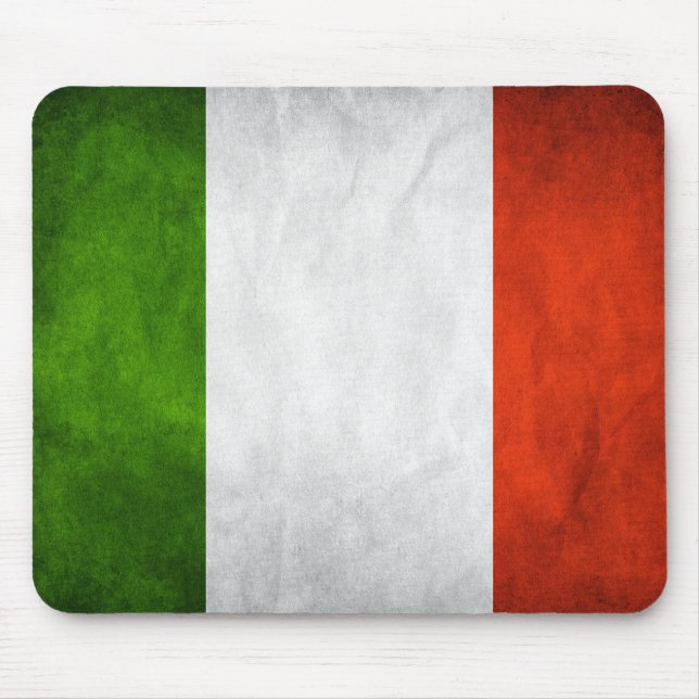 Bandeira italiana Mousepad (Frente)