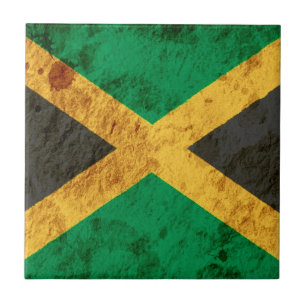 Bandeira jamaicana áspera