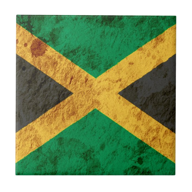 Bandeira jamaicana áspera (Frente)