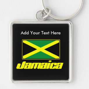 Bandeira jamaicana, chaveiro de luxe personalizado