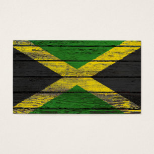 Bandeira jamaicana com efeito de madeira áspero d
