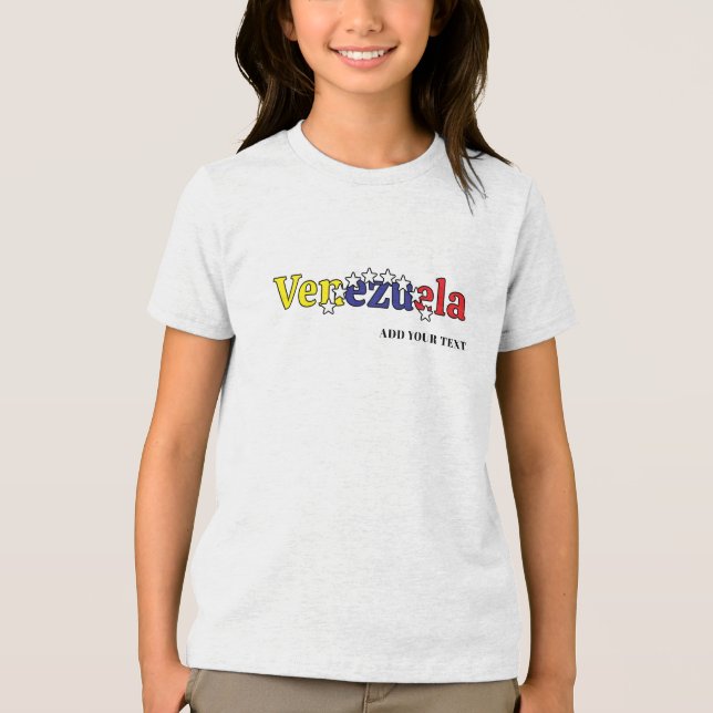 bandeira legal do país personalizar crianças venez (Frente)