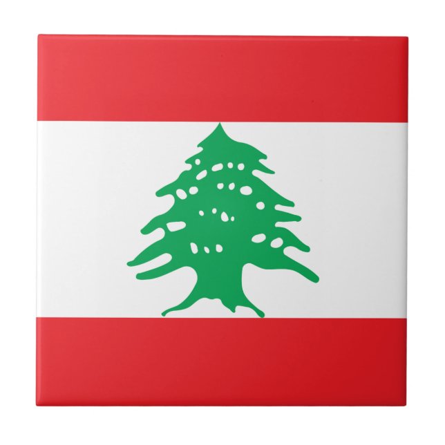 Bandeira libanesa - bandeira do علملبنان de Líbano (Frente)