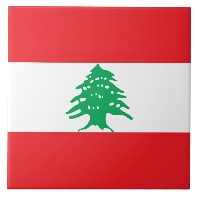 Bandeira Libanesa (Bandeira do Líbano) (Frente)