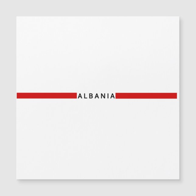 Bandeira minimalista albanesa (Frente)