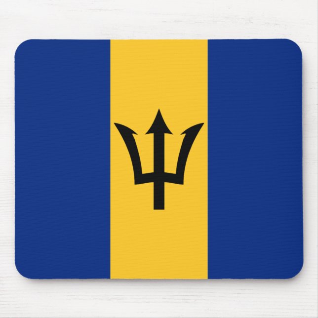 Bandeira Mousepad de Barbados (Frente)