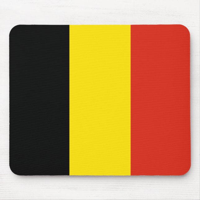 Bandeira Mousepad de Bélgica (Frente)