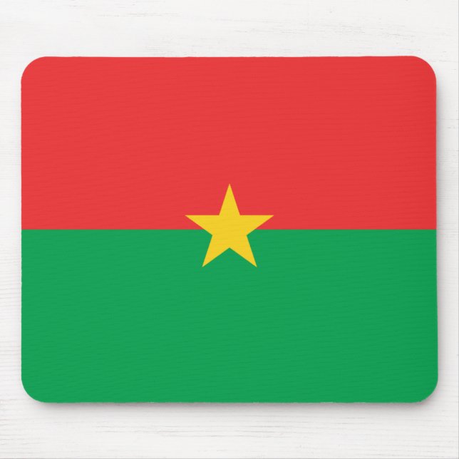 Bandeira Mousepad de Burkina Faso (Frente)