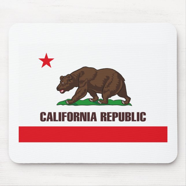 Bandeira Mousepad de Califórnia (Frente)