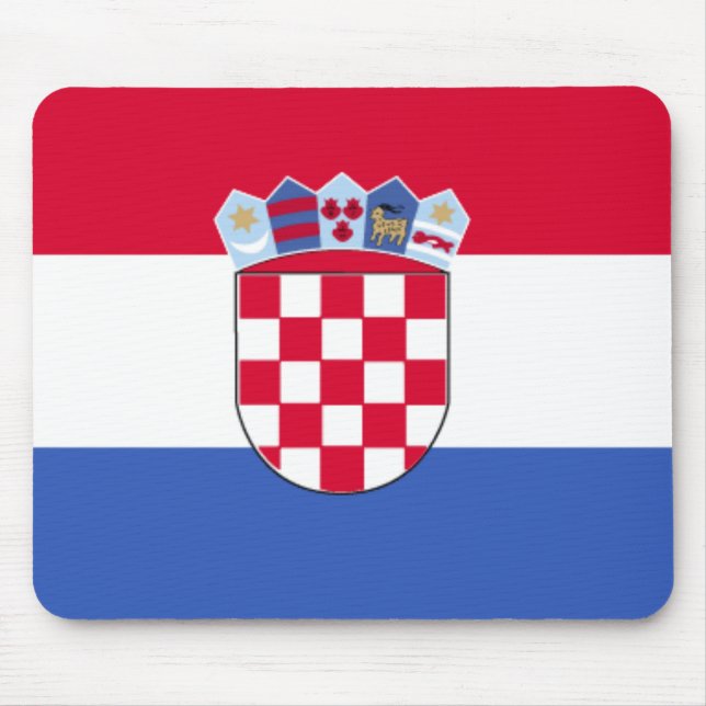 Bandeira Mousepad de Croatia (Frente)