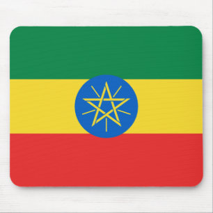 Bandeira Mousepad de Etiópia