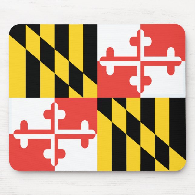 Bandeira Mousepad de Maryland (Frente)