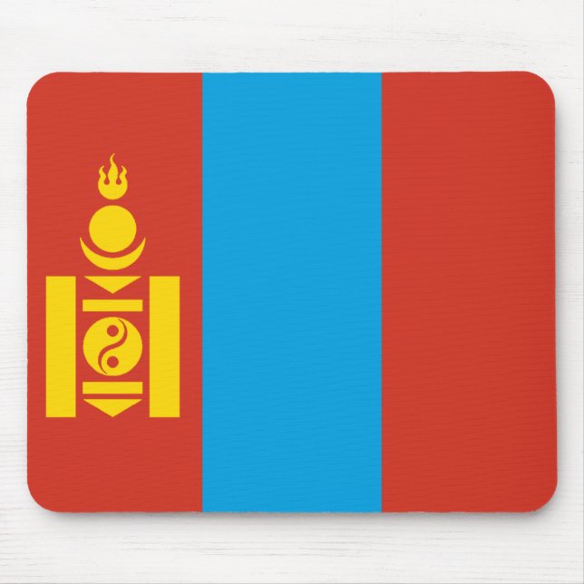 Bandeira Mousepad de Mongolia (Frente)