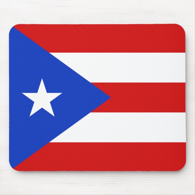 Bandeira Mousepad de Puerto Rico (Frente)