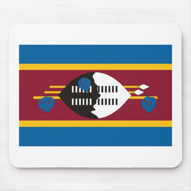 Bandeira Mousepad de Suazilândia (Frente)