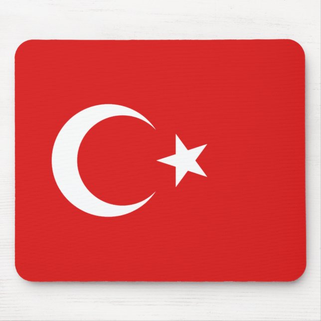 Bandeira Mousepad de Turquia (Frente)