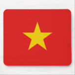 Bandeira Mousepad de Vietnam<br><div class="desc">Este design do mousepad compreende simplesmente a bandeira vietnamiana. Uma grande maneira de recordar Vietnam quando no computador.</div>