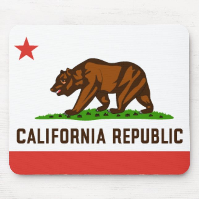 Bandeira Mousepad do estado de Califórnia (Frente)