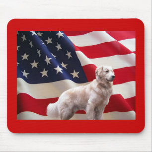 Bandeira Mousepad do golden retriever