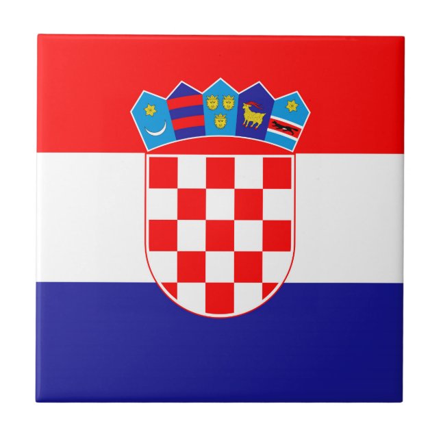 Bandeira nacional da Croácia Zastava Hrvatske (Frente)