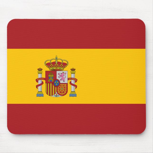 Bandeira nacional Mousepad da espanha (Frente)