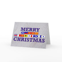 Bandeira Náutica - Cartão de Natal Sandy
