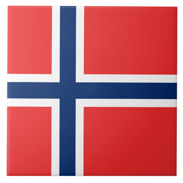 Bandeira norueguesa (Noruega) (Frente)