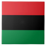 Bandeira Pan-Africana<br><div class="desc">Esta design apresenta a bandeira pan-africana (também conhecida como bandeira da Libertação Negra, bandeira da UNIA ou bandeira afro-americana), que é uma bandeira triangular composta por três bandas horizontais de vermelho, preto e verde. A Universal Negro Improving Association e a Liga das Comunidades Africanas (UNIA-ACL) a adotaram formalmente em 13...</div>