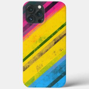 Bandeira Pan Orgulho Igualdade Listras Grunge LGBT