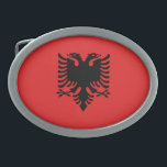 Bandeira Patriótica Albanesa<br><div class="desc">Bandeira nacional da Albânia.</div>