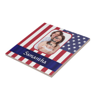 Bandeira Patriótica Americana Personalizada