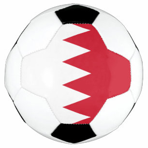 Bandeira Patriótica da Bola de Futebol do Bahrein