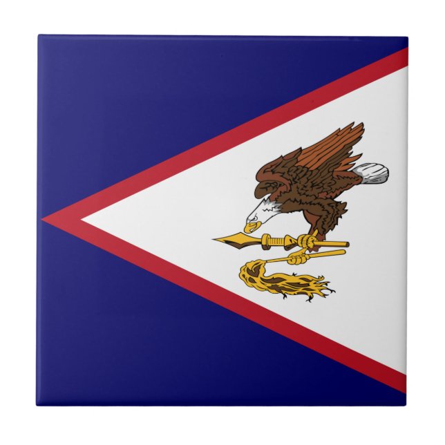 Bandeira Patriótica da Samoa Americana (Frente)