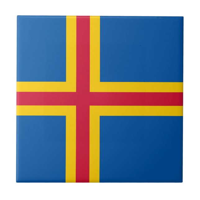 Bandeira Patriótica das Ilhas Åland (Frente)