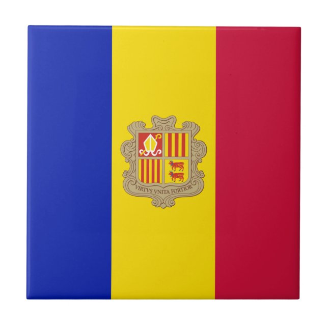 Bandeira Patriótica de Andorra (Frente)