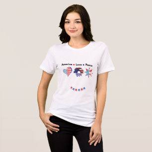 Bandeira Patriótica Gráfica Paz Amor América