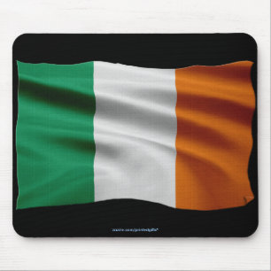 Bandeira Patriótica Mundial da Irlanda Mousepad