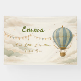 Bandeira Personalizada de Aniversário de Um Ano de